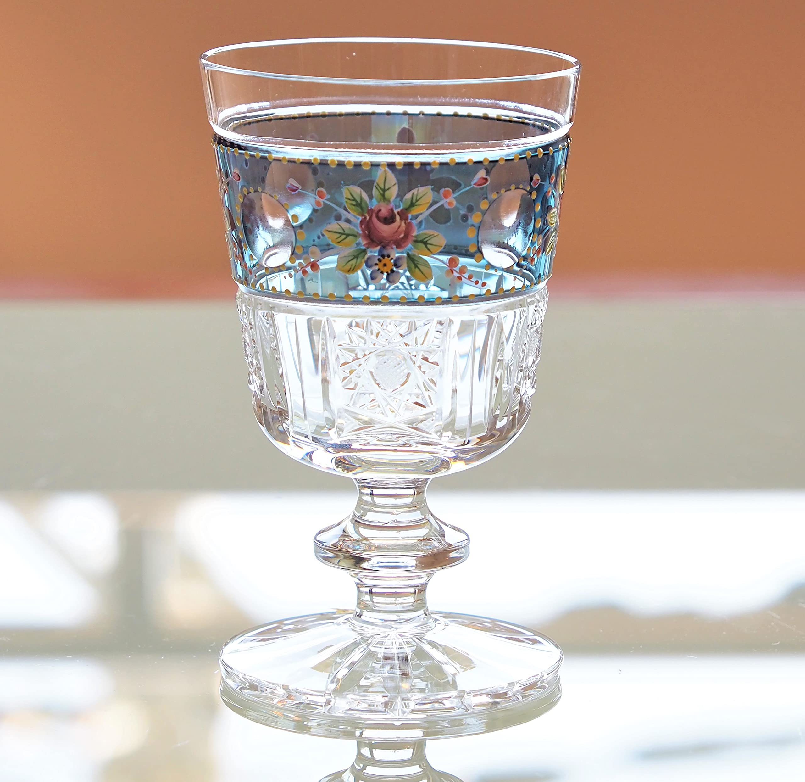 Amazon | ボヘミアングラス 「ブルーラスターローズ」ワイン